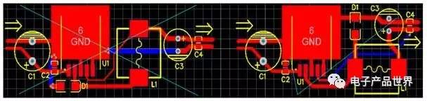 LM2575開關直流電源PCB圖