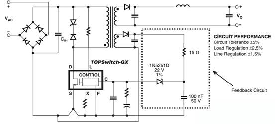 初級(jí)增強(qiáng)直流穩(wěn)壓電源反饋電路