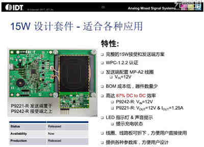 三星華為力推IDT15W無線充電方案效能高達(dá)86%以上